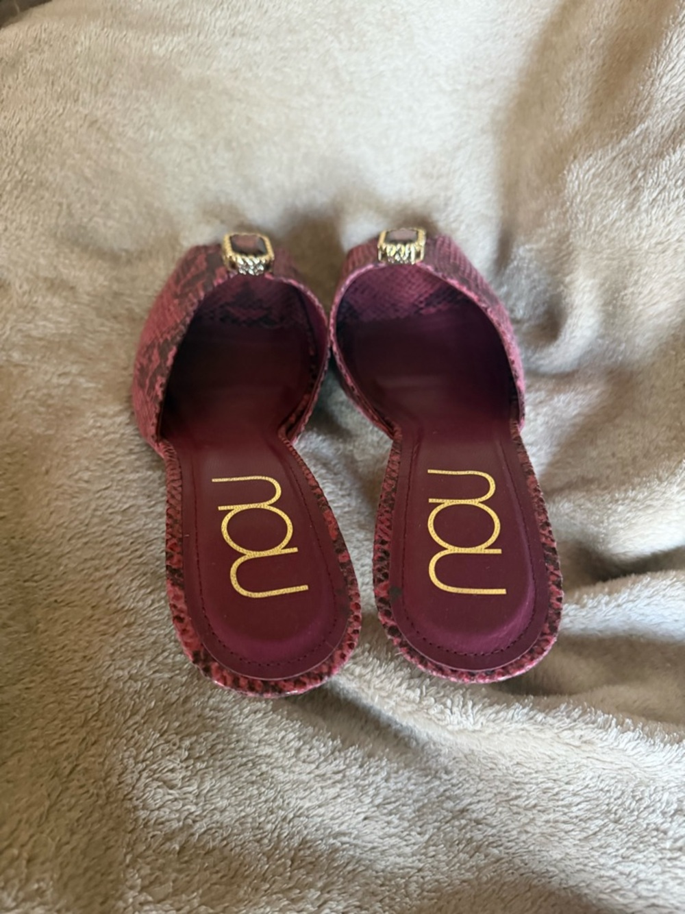 NOU Snakeskin Gem Mules *archival piece* - Picture 3 of 9